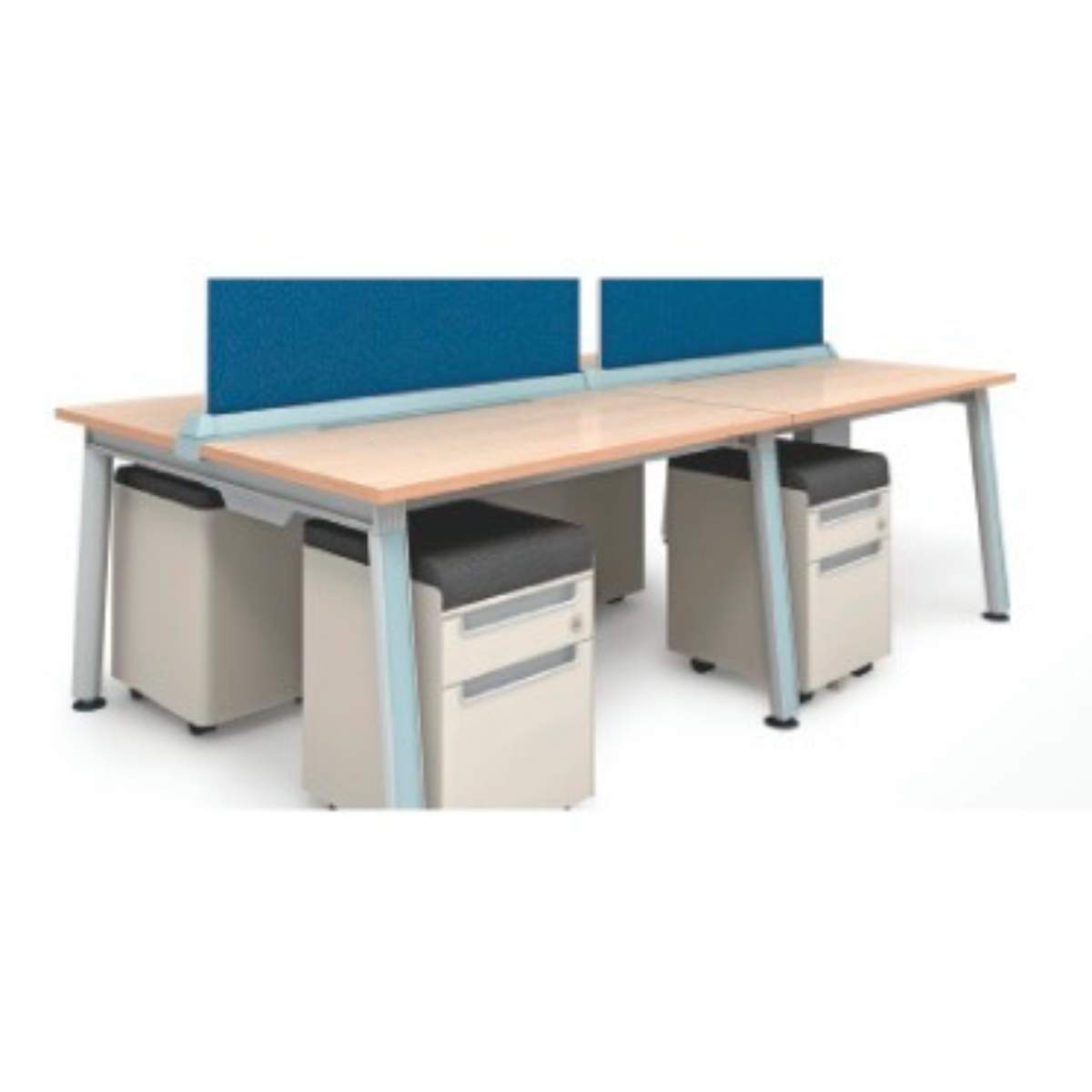 Blue and Brown Godrej Reason Desk Based System Modular Office Computer Workstation Manufacturers, Authorised Dealers in Dwarka